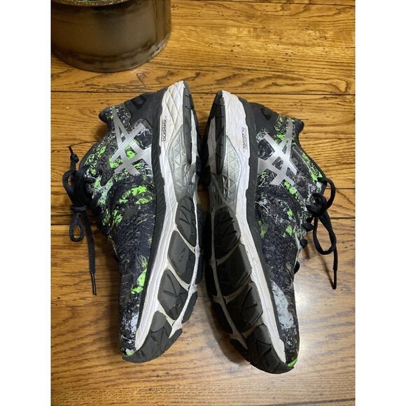 ASICS Gel Kayano 23 green/black running shoes white sneakers Mens size 8.5 main image 6